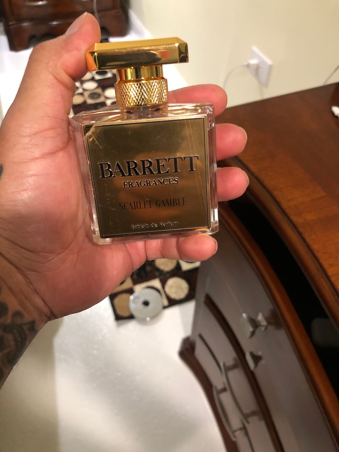 Customer photo review of Scarlet Gamble Inspired by Baccarat Rouge 540
