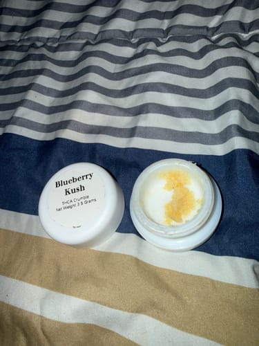Customer photo review of Blueberry Kush | THCA Crumble