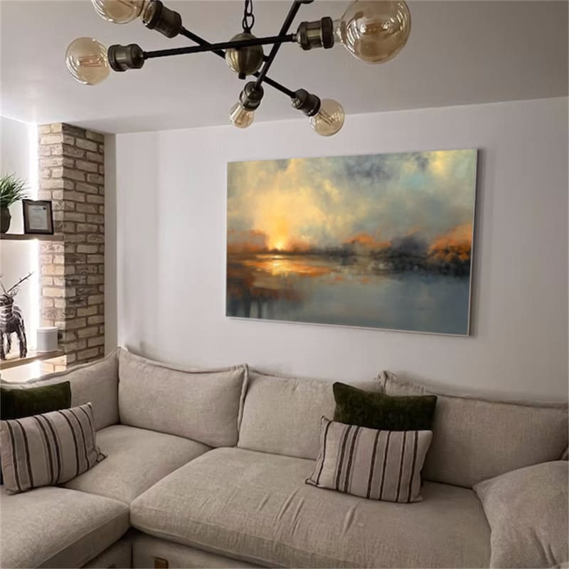 Customer photo review of Abstract Painting Canvas #AP193