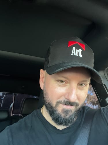 Customer photo review of Art Mesh Trucker (Black)