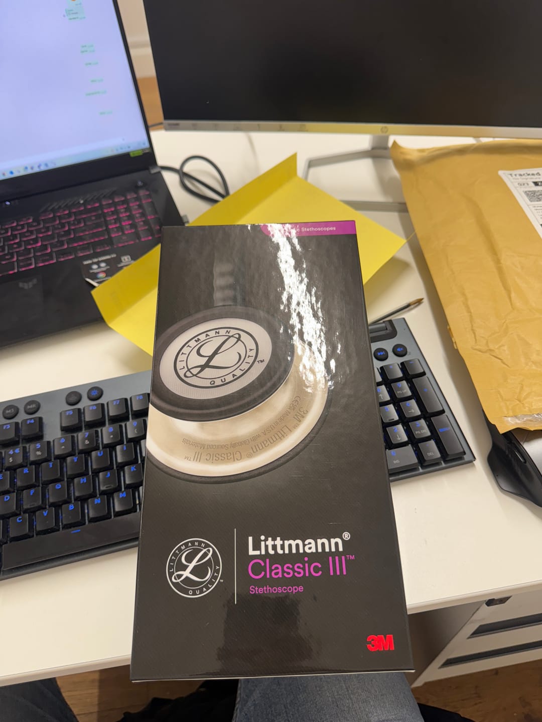 Customer photo review of Littmann Classic III Monitoring Stethoscope: Grey 5621