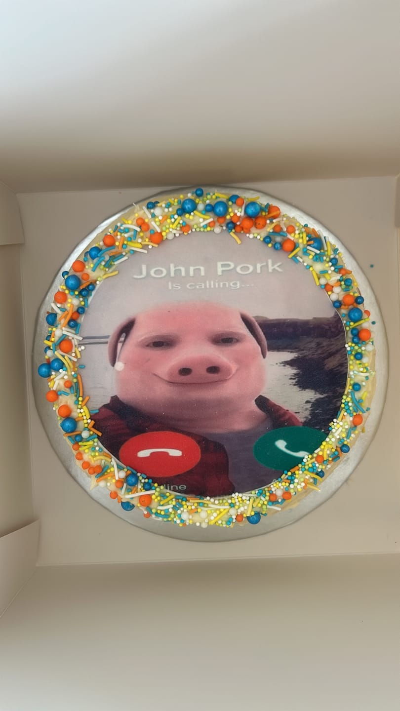 Customer photo review of 15 cm Round Custom Edible Icing Image