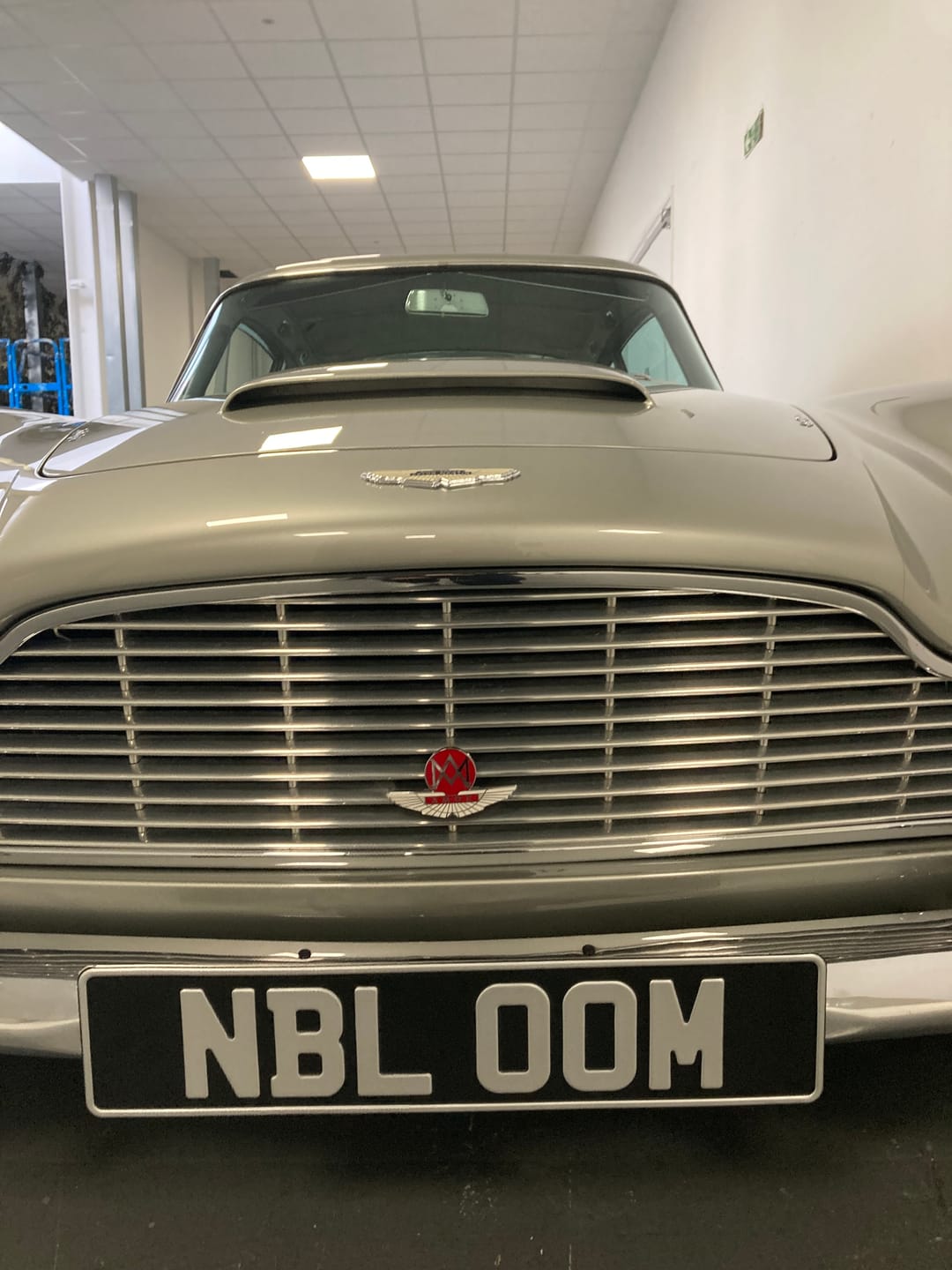 Customer photo review of Classic Oblong Metal Pressed Number Plate - 520mm x 111mm