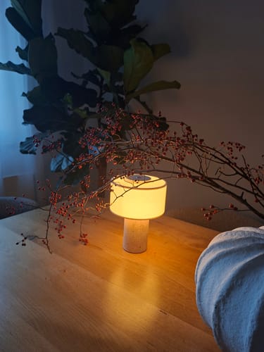 Nataša Grozdek G. review of Auríe Portable Lamp - Linen & Travertine image 1 out of 1