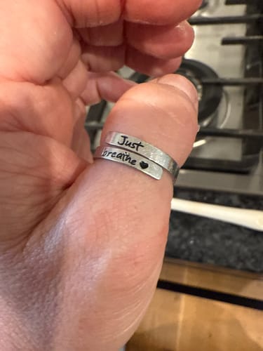 Customer photo review of Just Breathe Ring
