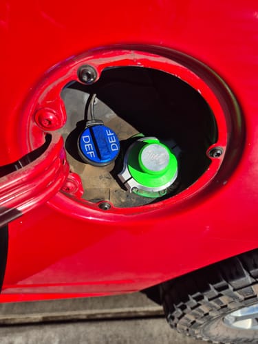 Customer photo review of 2013-2018 RAM Billet Fuel Filler Cap Fix Kit (A036/A049)