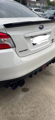 Customer photo review of R400 Cat back with TI Tips Straight Cut - Subaru WRX/STI 2011-2021
