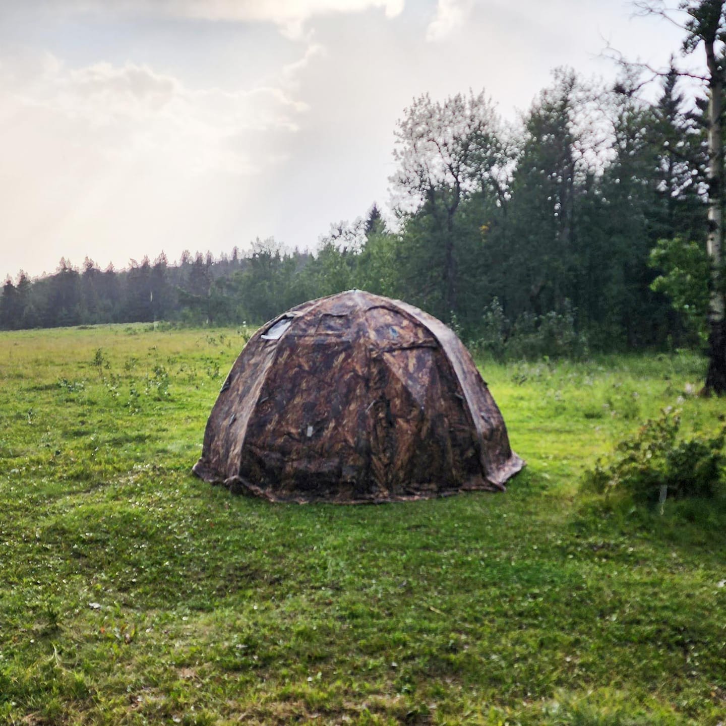 Customer photo review of RBM UP-2 - All-Seasons Double Layer Hot Tent for 2-4 person