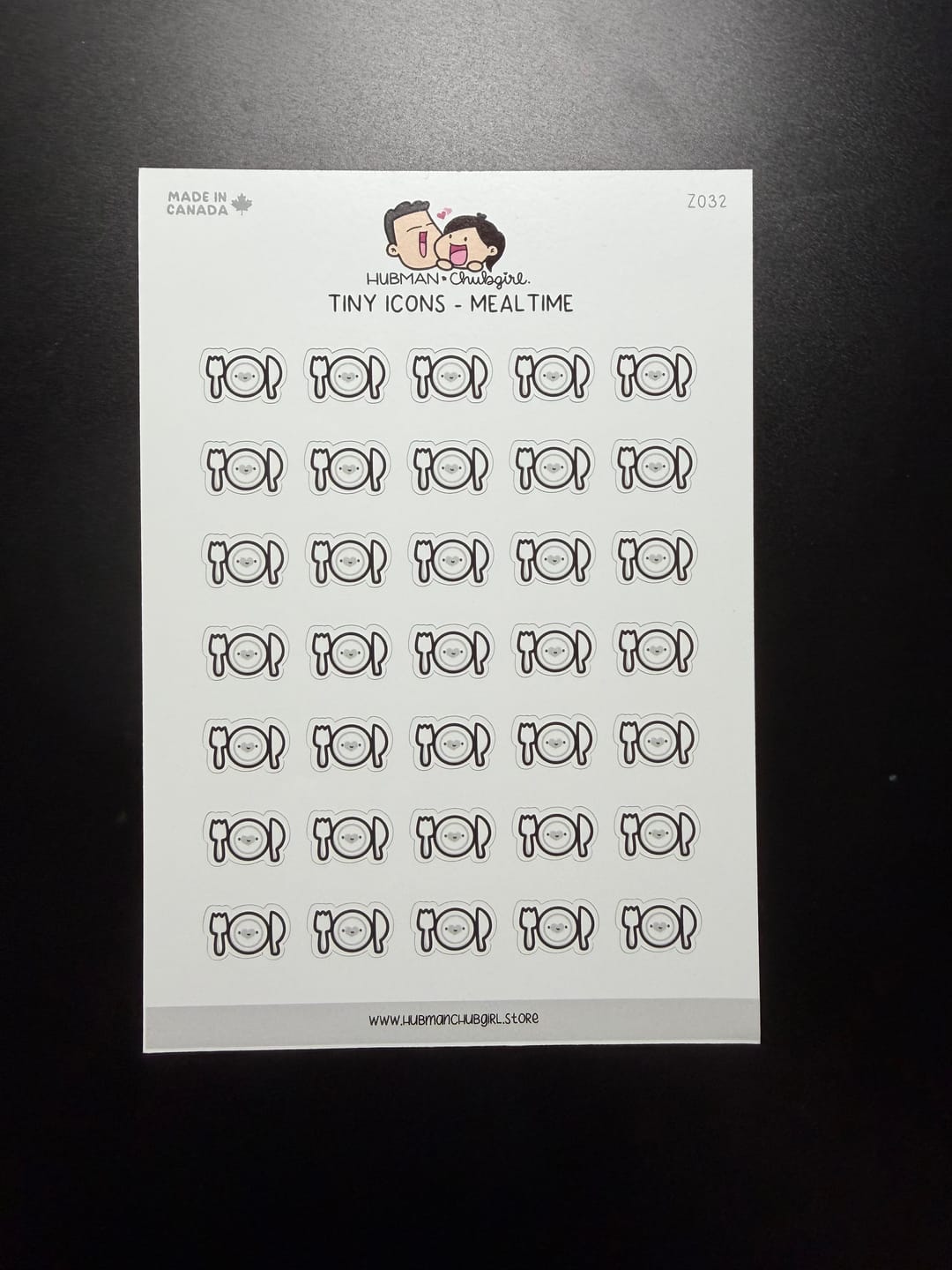 Customer photo review of Tiny Icons - Meal Time Planner Stickers
