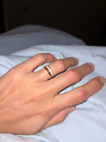 Customer photo review of Layered Sahara Gold Ring