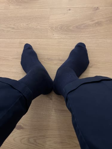 Customer photo review of Performance Eucalyptus Compression Socks