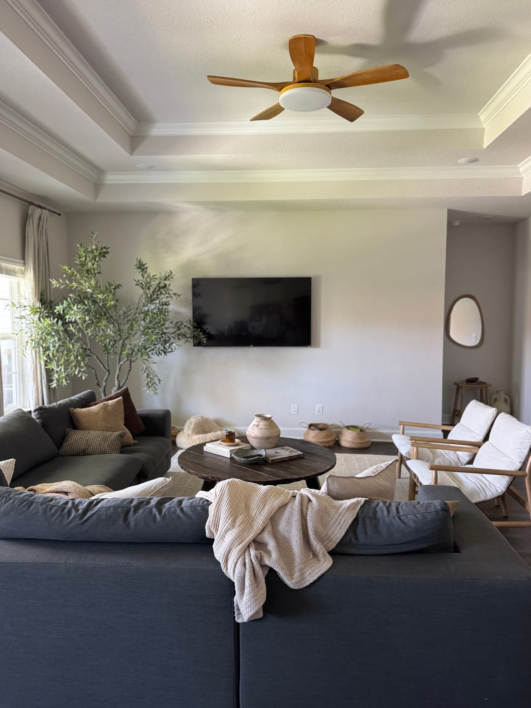 Customer photo review of WOMO Scandi Reversible Ceiling Fan with Light-WM5002