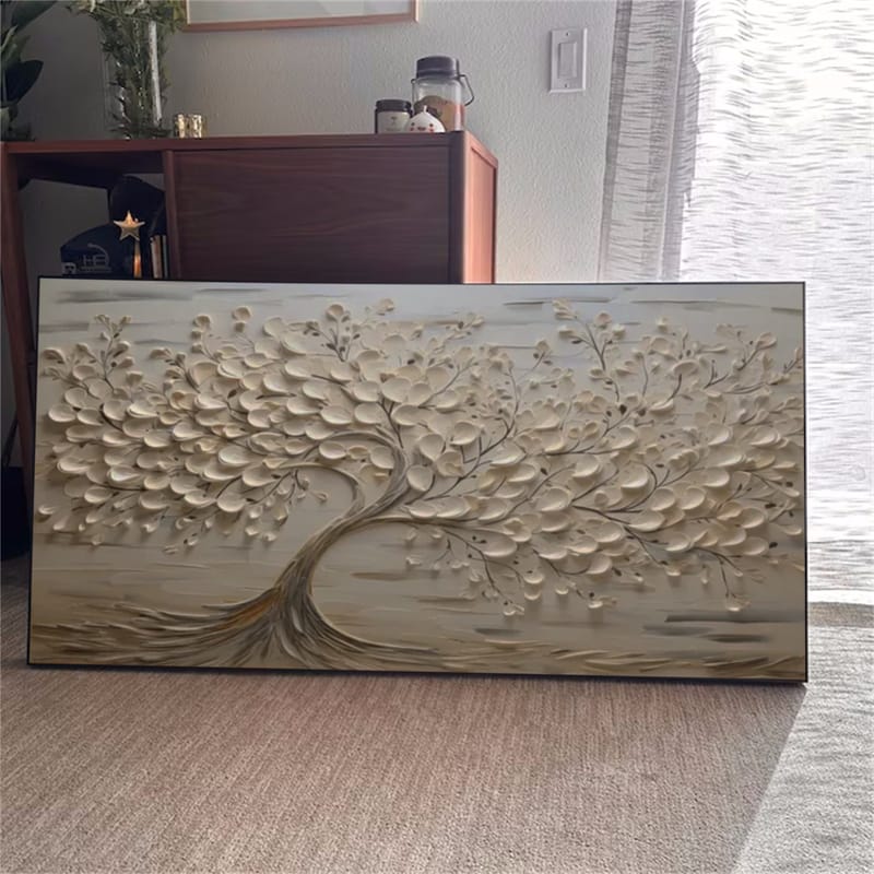 Customer photo review of Tree Textured Painting Canvas #TP015
