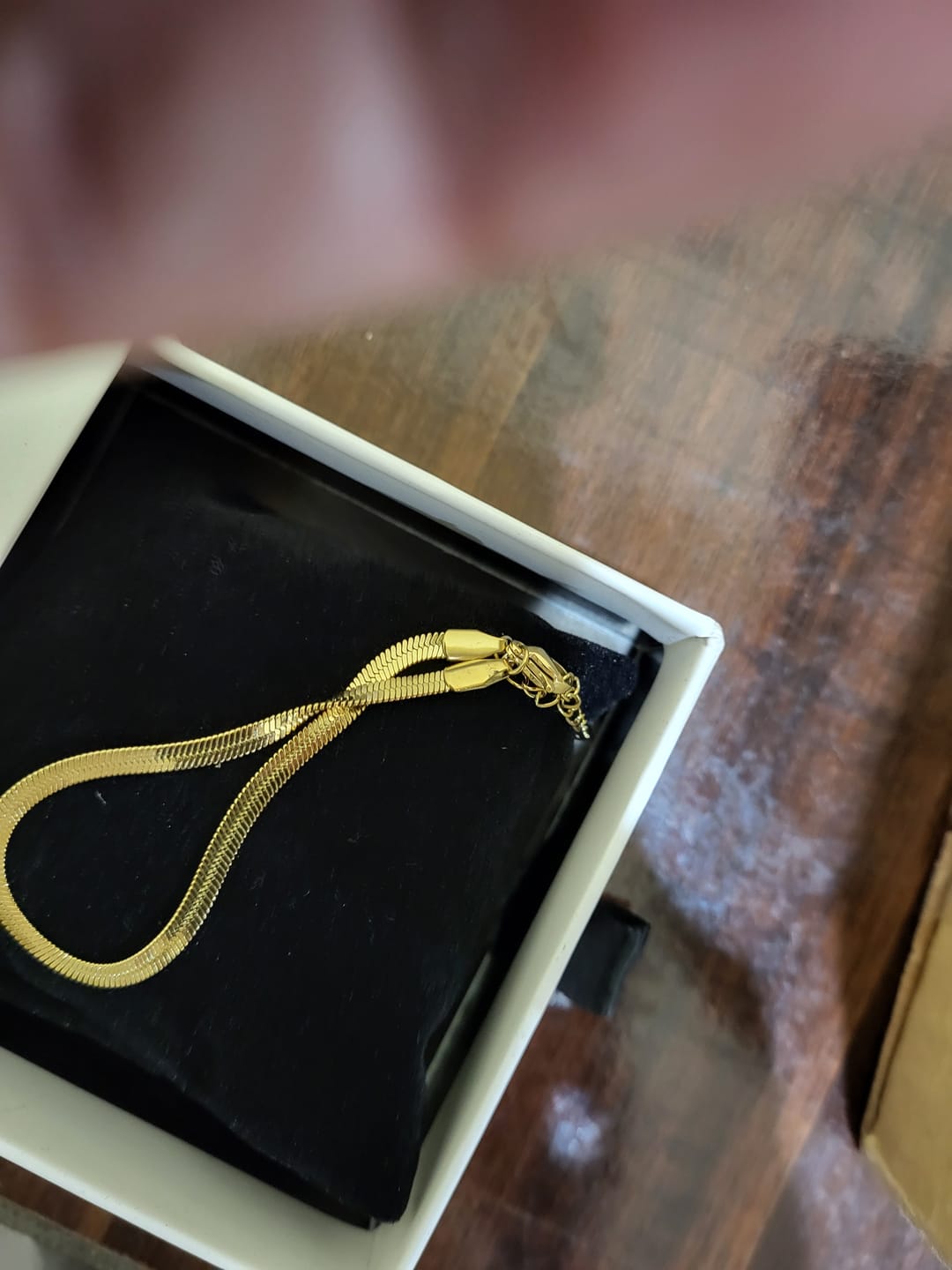 Customer photo review of Silk Chain Bracelet