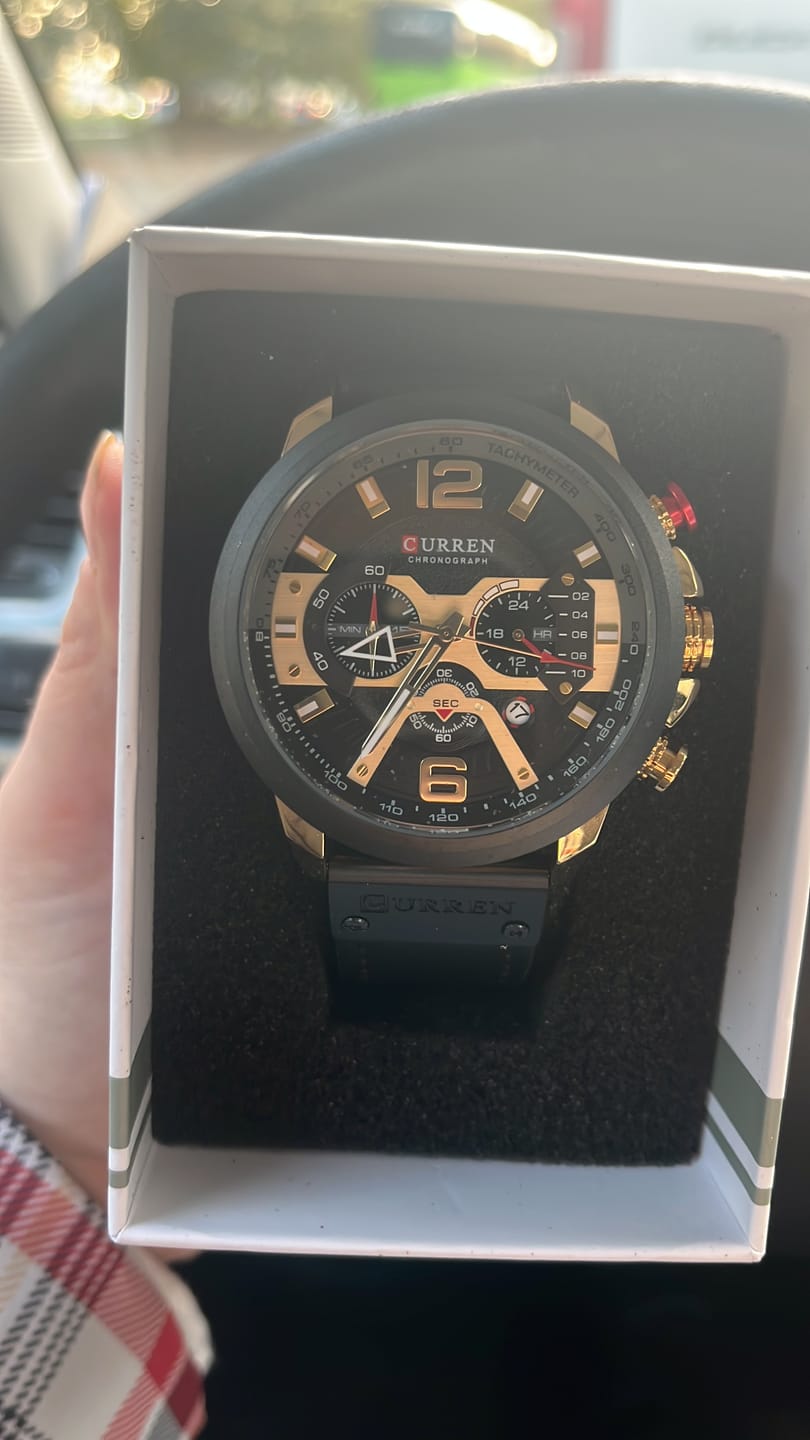 Customer photo review of Curren Galacticos® orologio uomo pelle