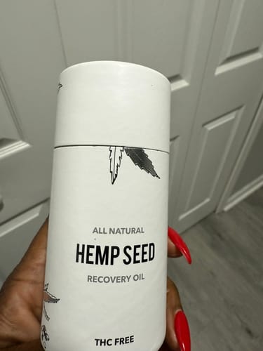Customer photo review of Hemp Seed Recovery Oil