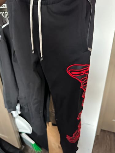 Customer photo review of Godspeed OG Logo Sweatsuit V2 Black/Red