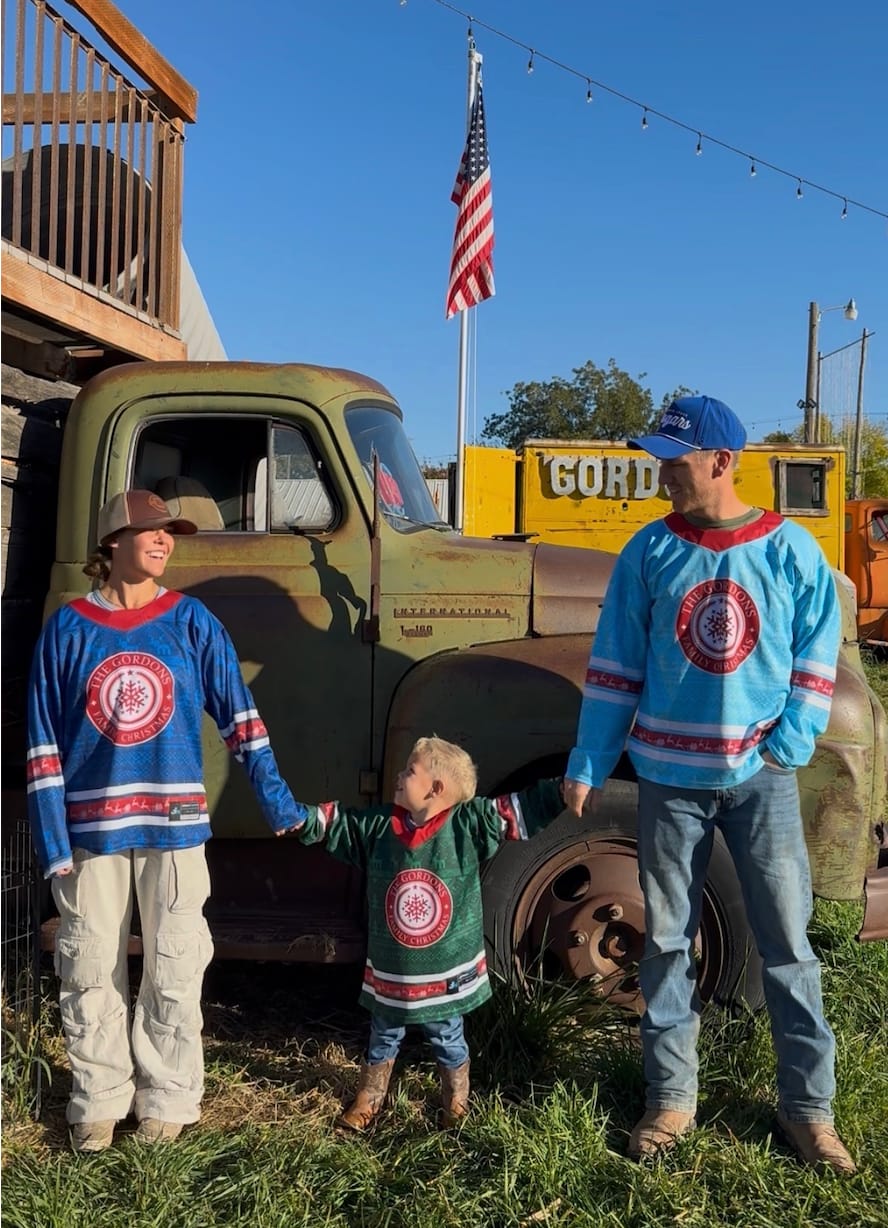 Customer photo review of Family Christmas Custom Hockey Jersey