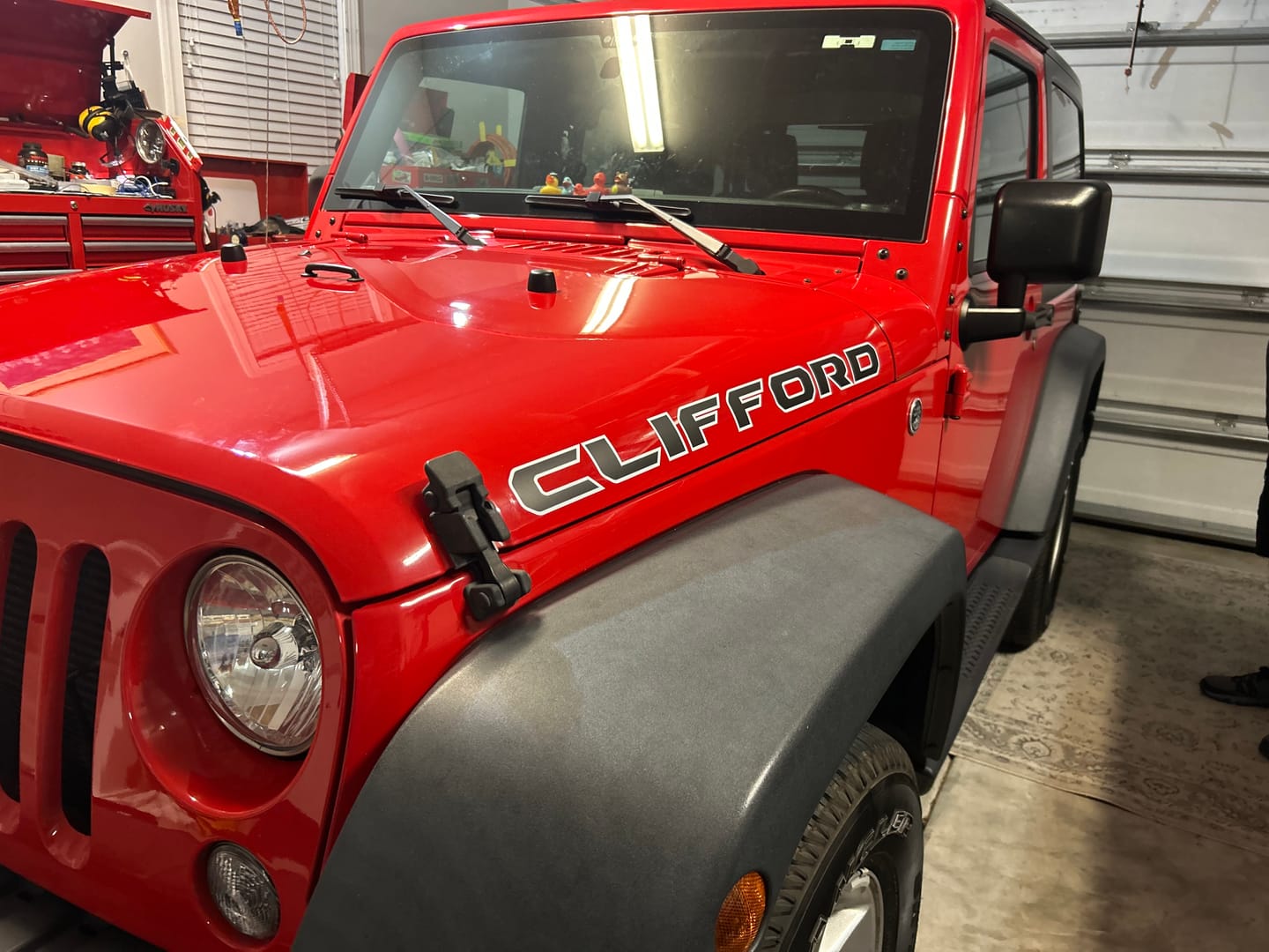 Customer photo review of Premium Hood Lettering | Set of 2