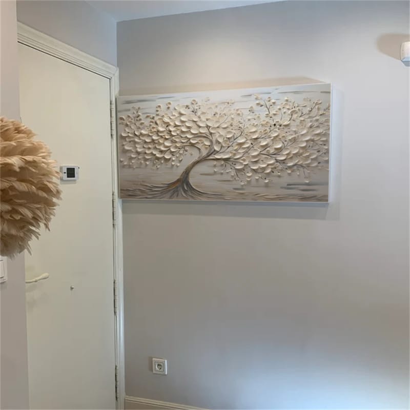 Customer photo review of Tree Textured Painting Canvas #TP015