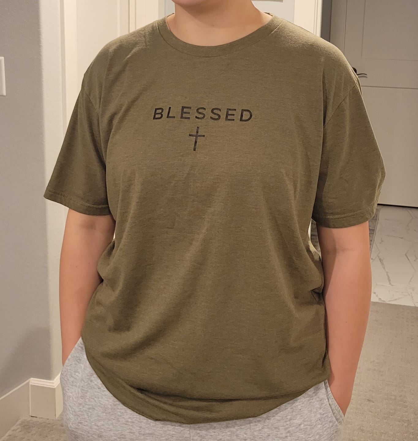 Customer photo review of Blessed Tee
