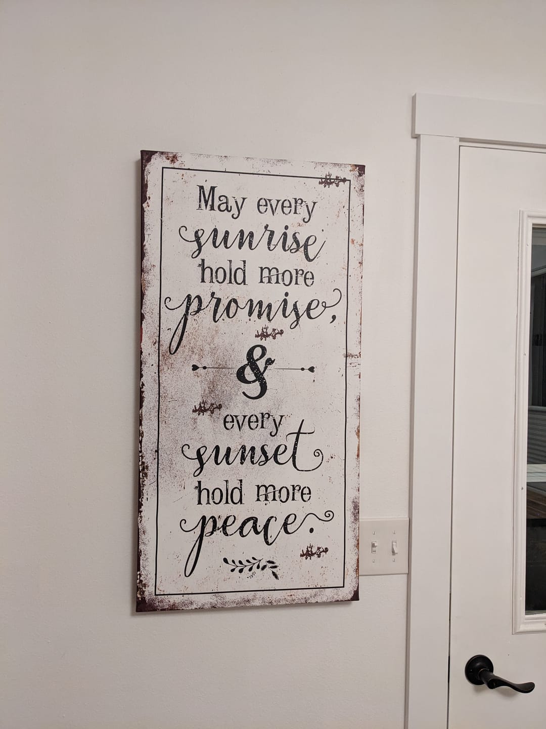Customer photo review of May Every Sunrise - Canvas