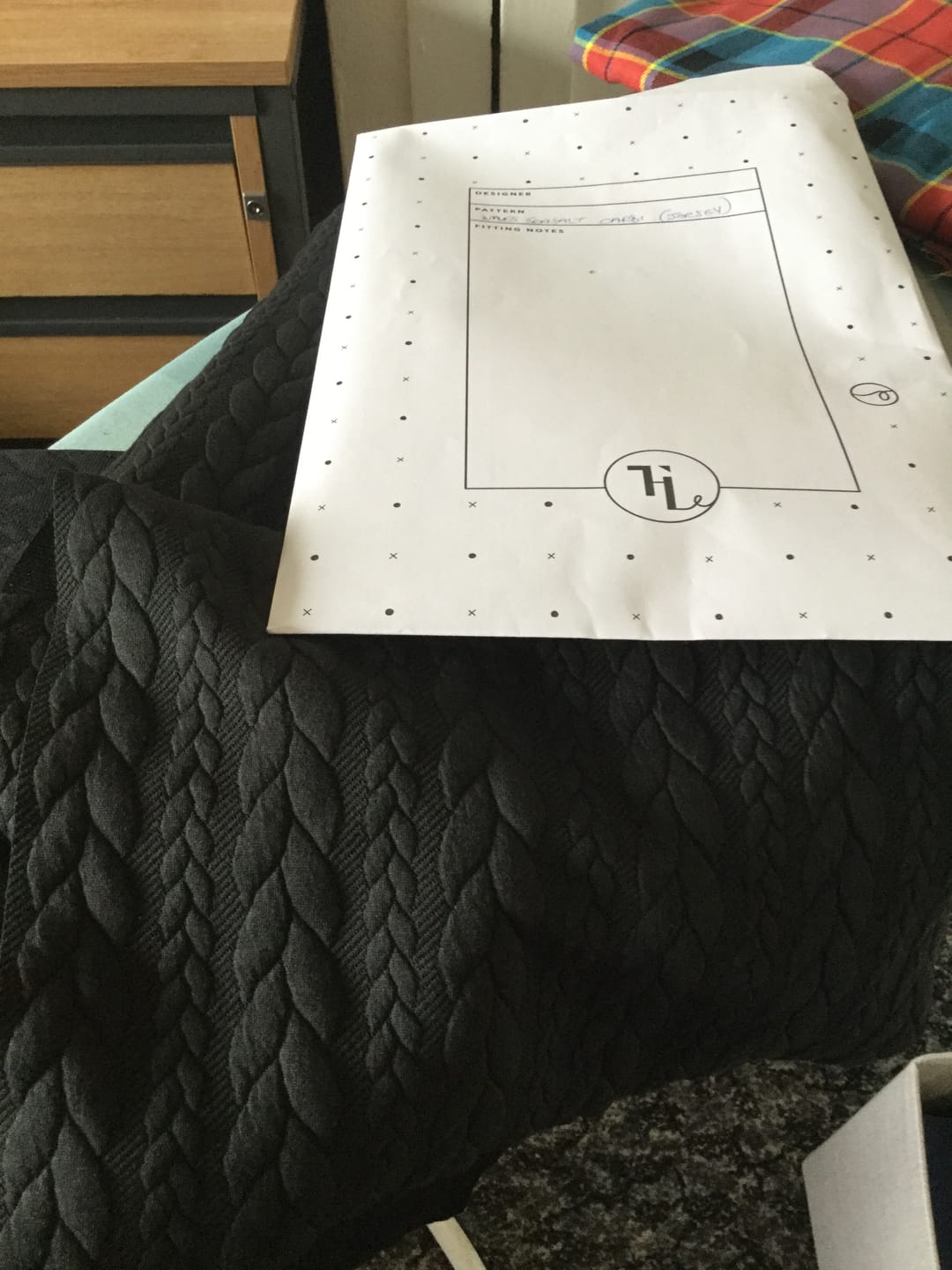 Customer photo review of Cable Knit Jersey Fabric