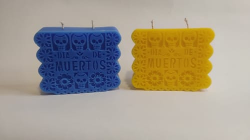 Customer photo review of Molde Papel Picado Día de Muertos 2D