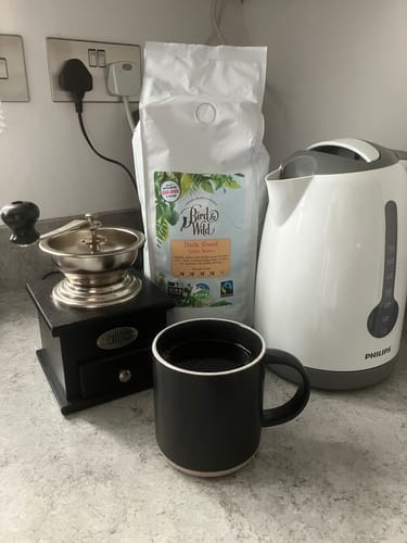 Customer photo review of Dark Roast Espresso Fairtrade Organic Coffee Beans and Ground - 200g, 500g, 1kg