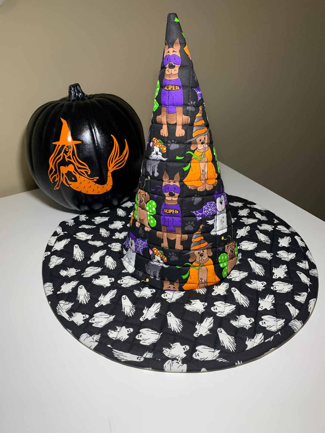 Customer photo review of Spellbound Quilted Witch Hat Sewing Pattern | Digital PDF Pattern