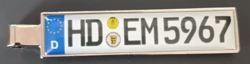 Customer photo review of Kennzeichen Schlüsselanhänger Mini Nummernschild Metall