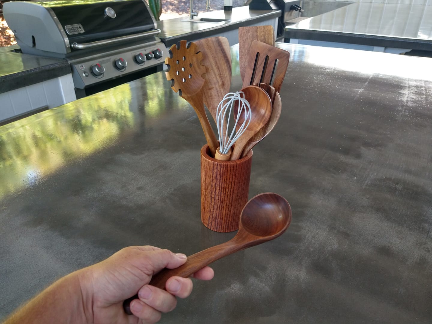 Customer photo review of Acacia Wooden Spoon Set
