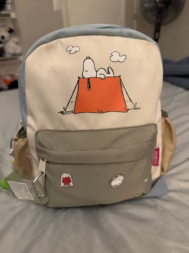 Customer photo review of Snoopy Backpack