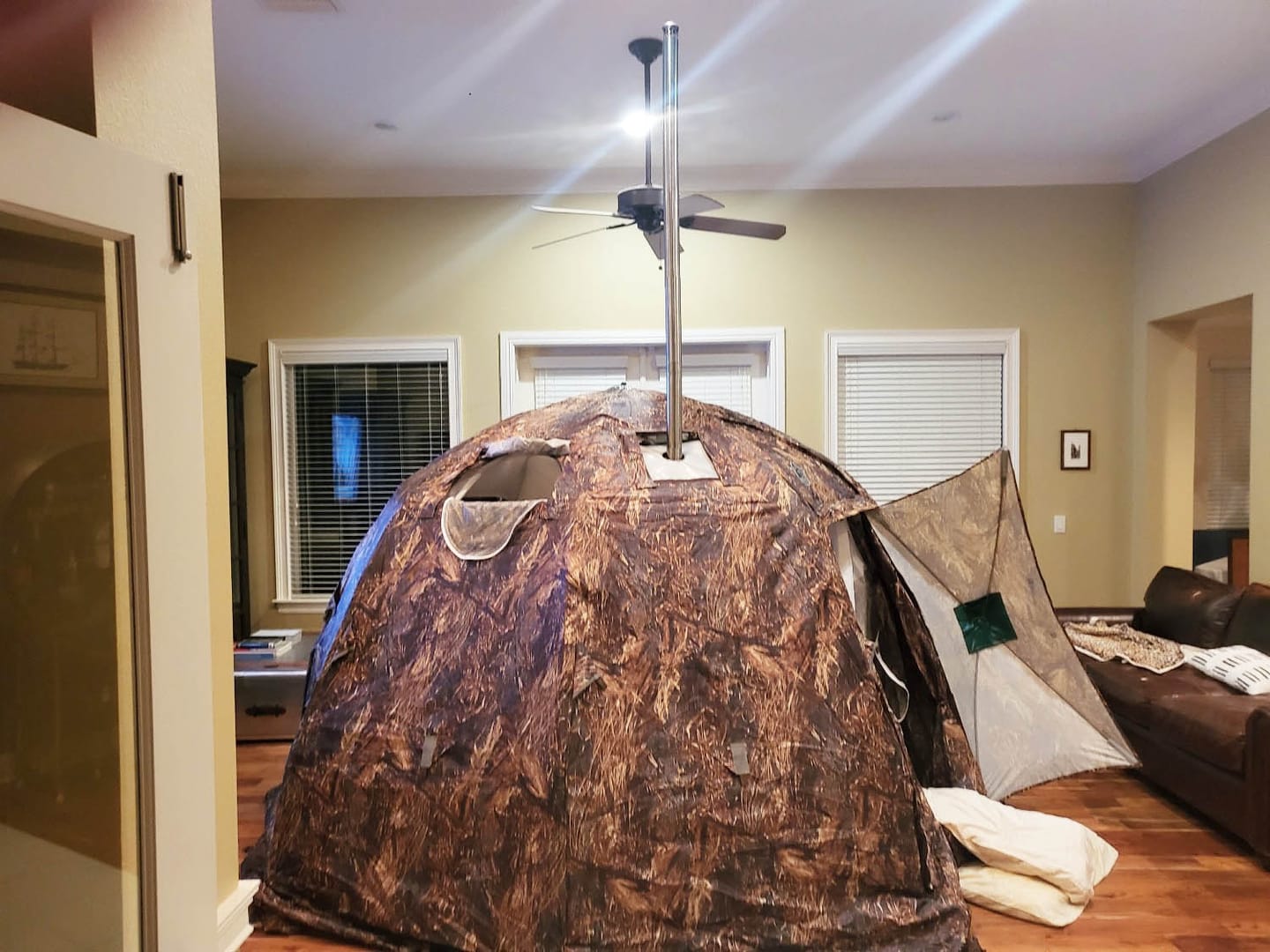 Customer photo review of RBM UP-2 - All-Seasons Double Layer Hot Tent for 2-4 person