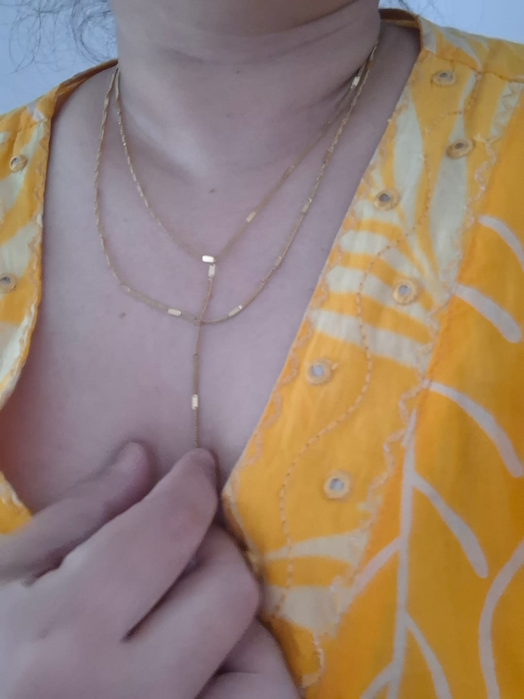 Customer photo review of Chic Layered Necklace