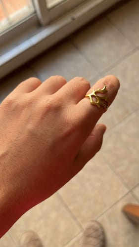 Customer photo review of Anillo Forma Coral