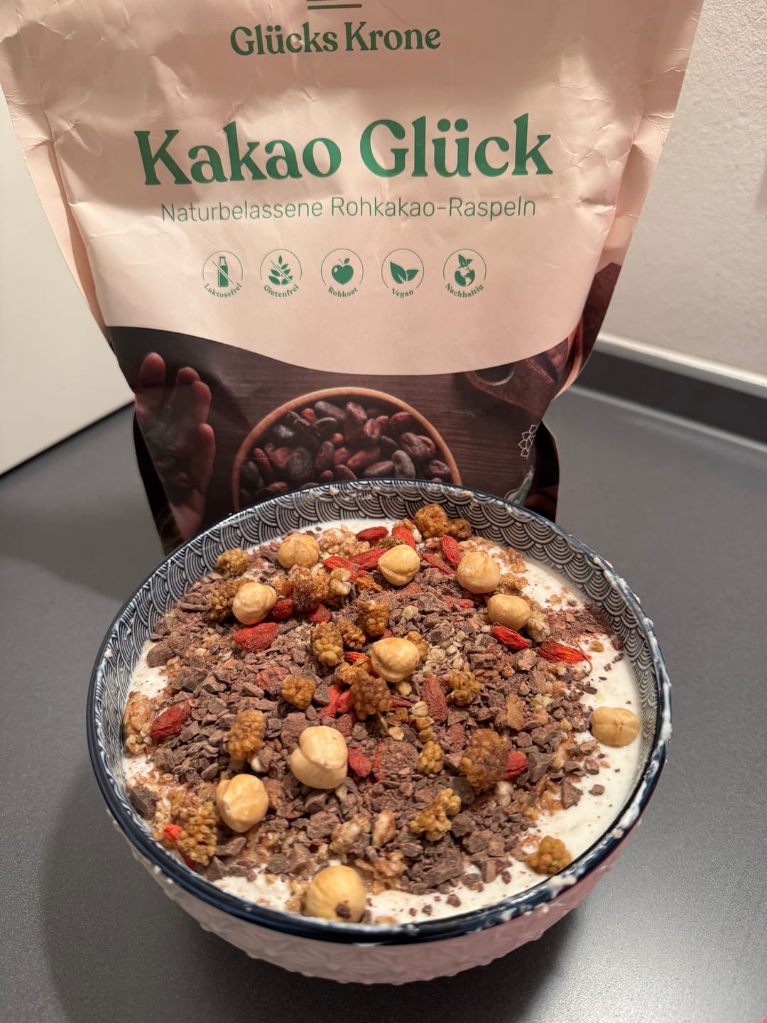 Customer photo review of Bio Kakao Glück 1 kg (100% Bio Roh Kakao)