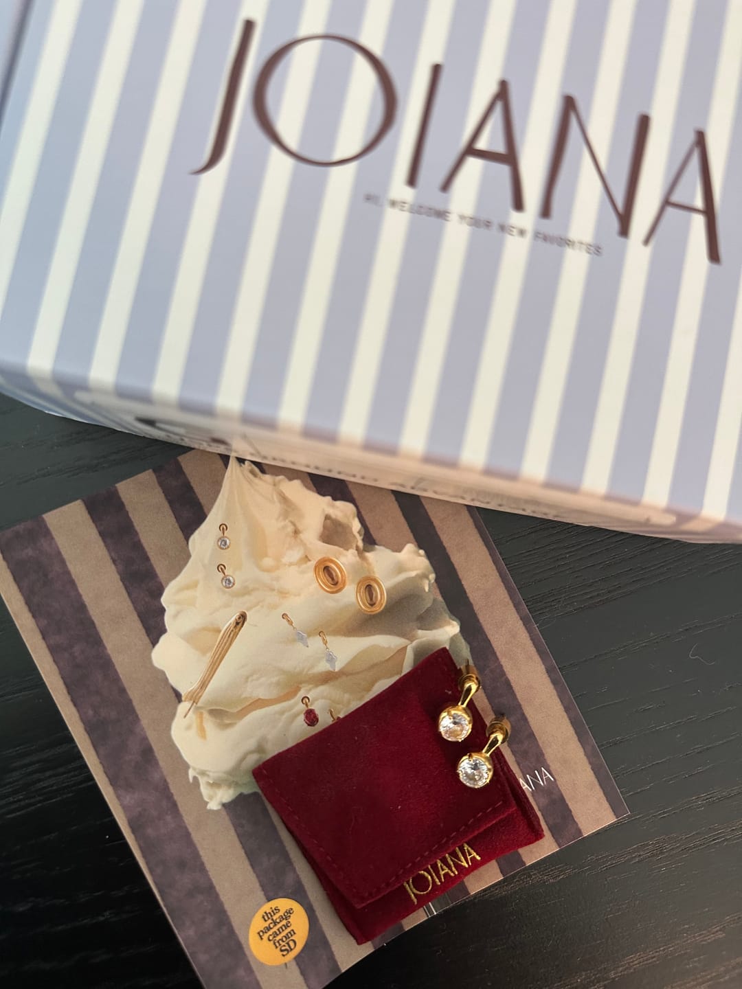 Customer photo review of The Clement Earrings
