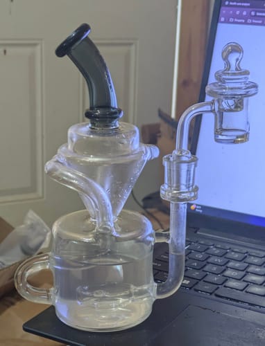 Customer photo review of AFM Mystery Glass Recycler Dab Rig