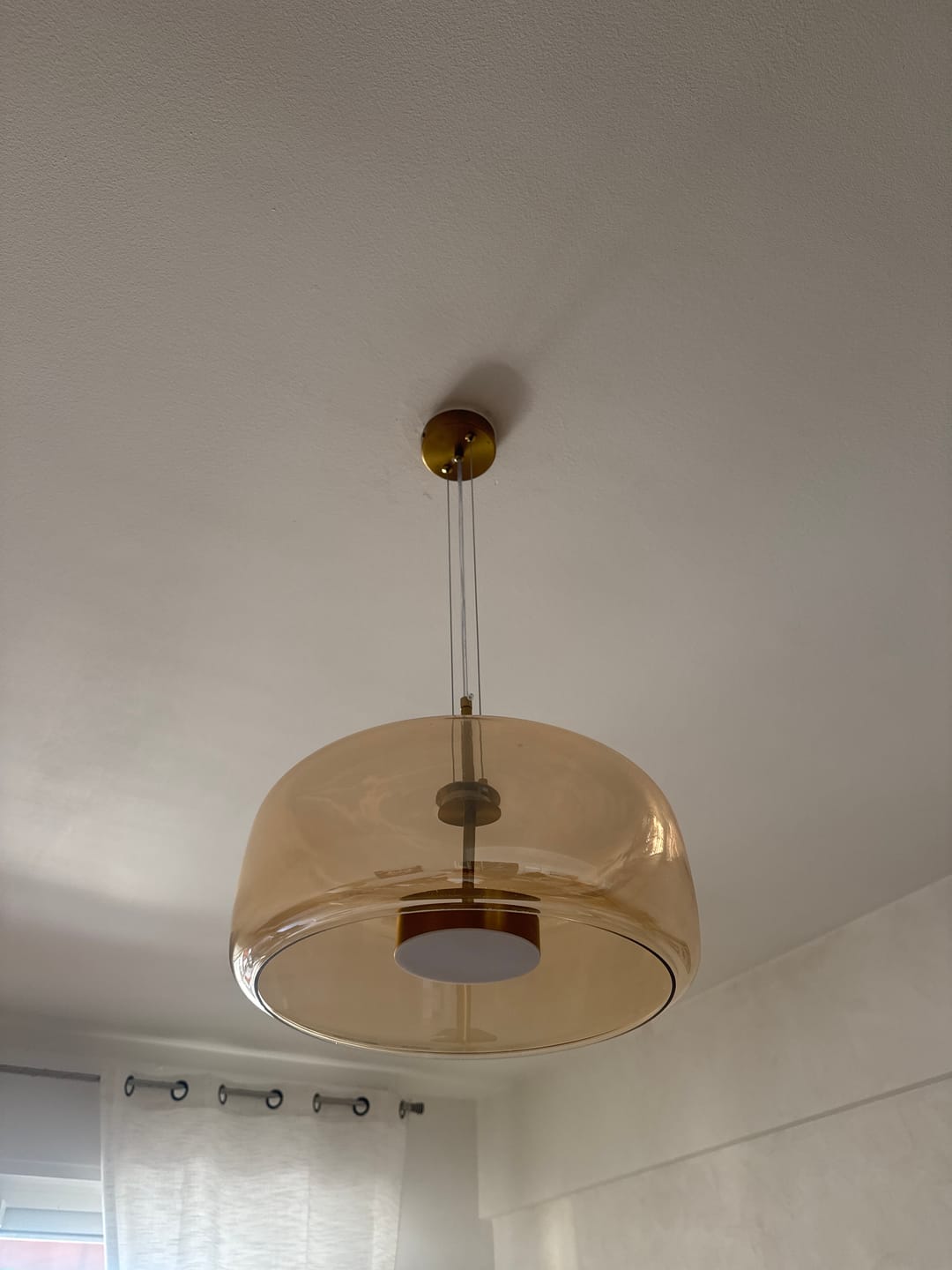 Customer photo review of Suspension LED en verre teinté et fumé