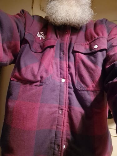Customer photo review of Holzbrüder® Flanelljacke – Outlander (Red-Timber)