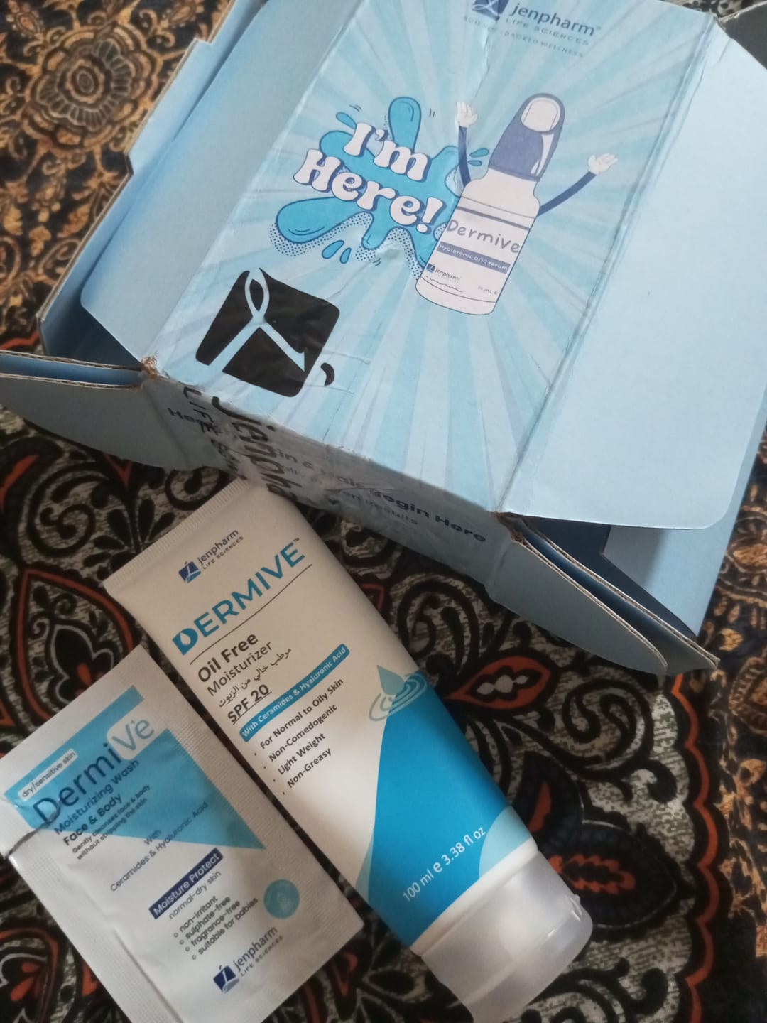 Customer photo review of Dermive Moisturizing Wash