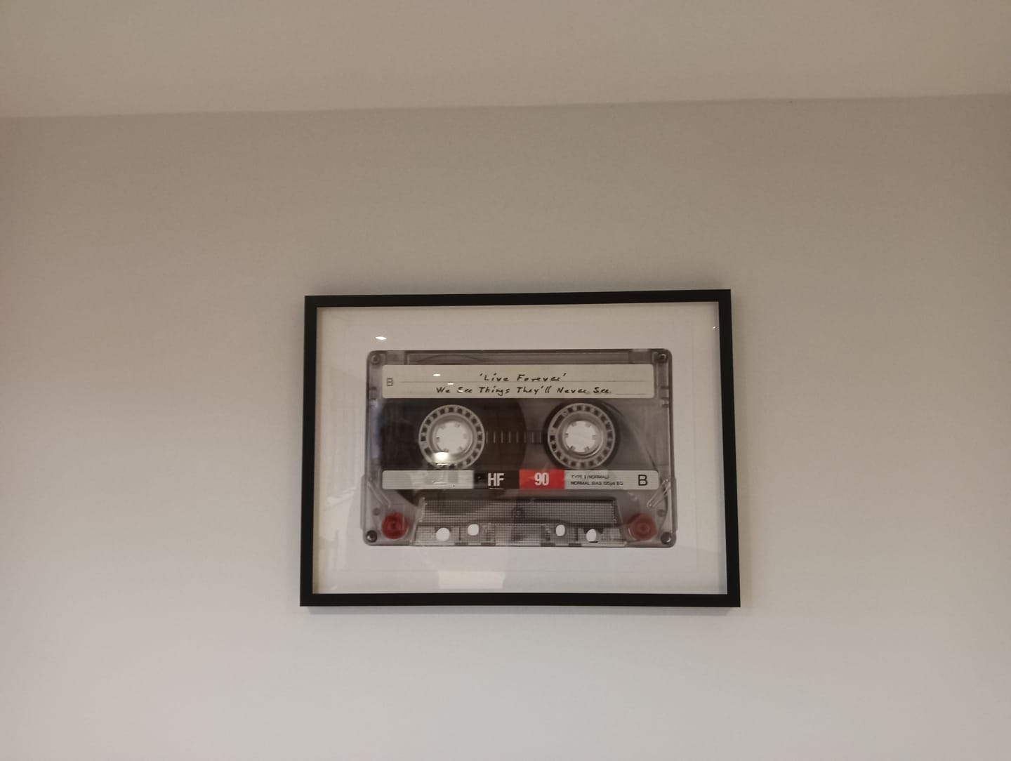 Customer photo review of Personalised Retro Mixtape Print
