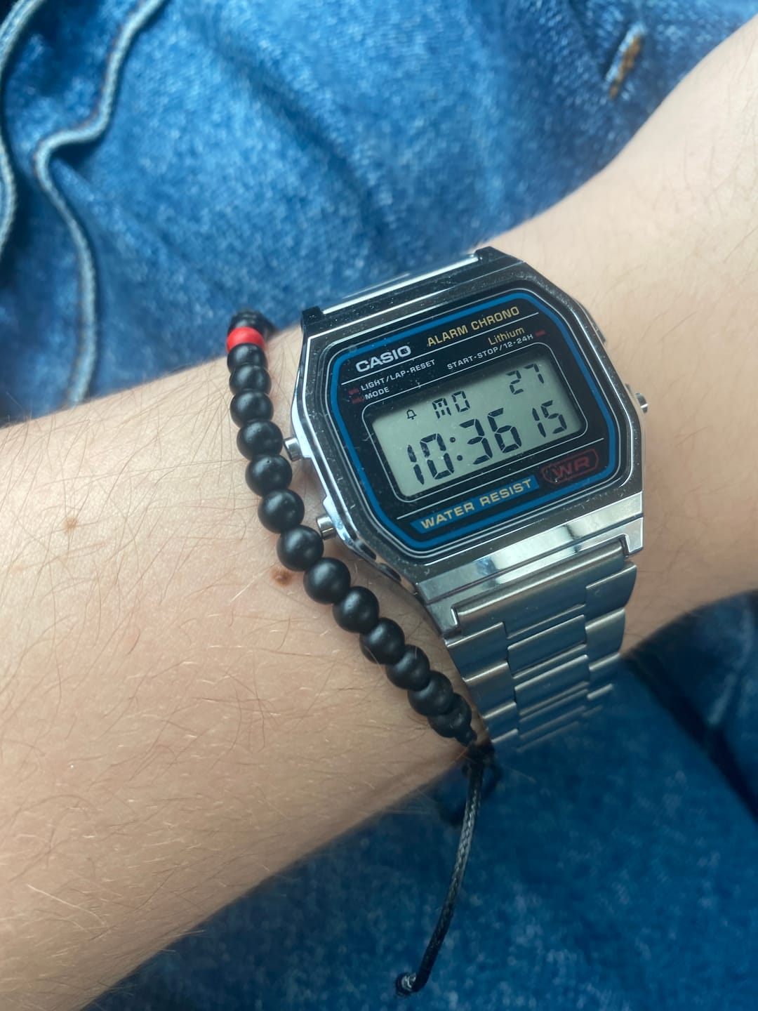 Customer photo review of Reloj Casio Vintage A158WA-1DF Azul/Plateado