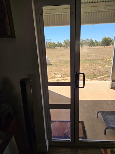 Customer photo review of Patio Pet Door Insert