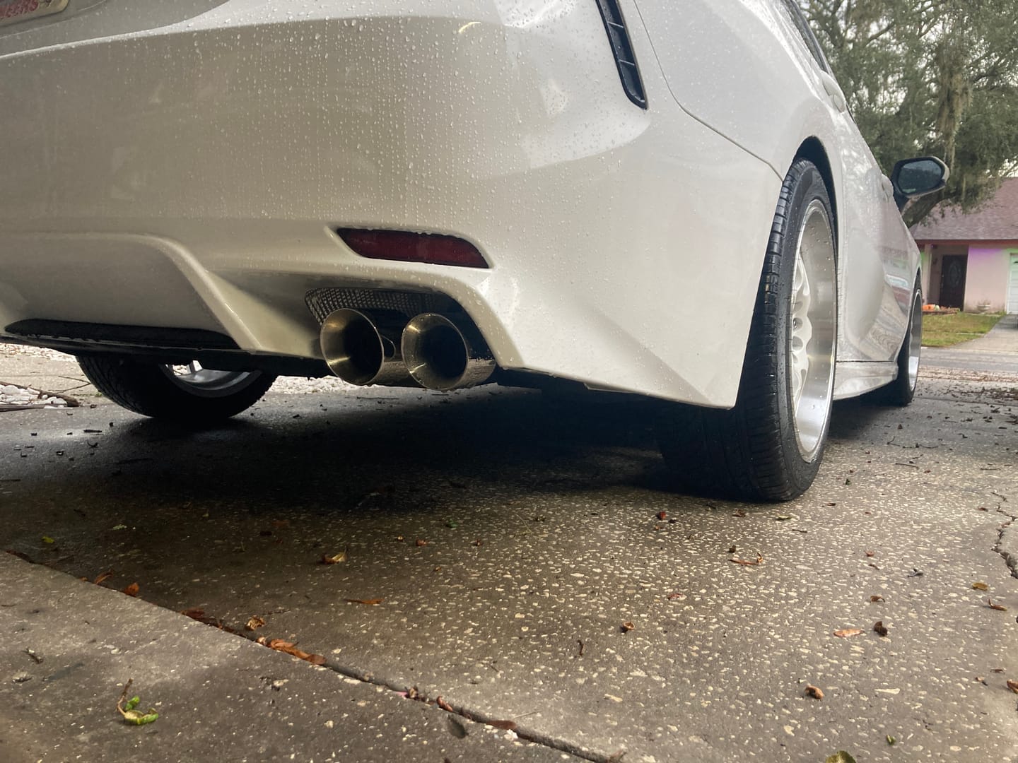 Customer photo review of 2018-2024 Toyota Camry SE Muffler Delete Single Exit Axle Back Dual Tips Exhaust
