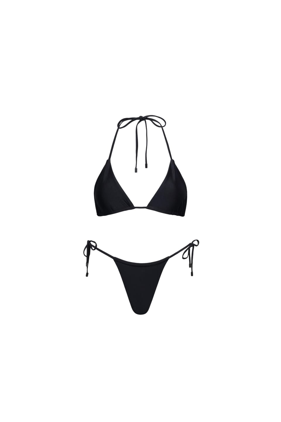 Customer photo review of Waikiki Triangle String Bikini Set Black