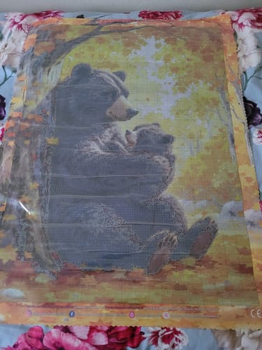 Customer photo review of 5D Diamond Painting – Kuschelzeit im Herbstwald