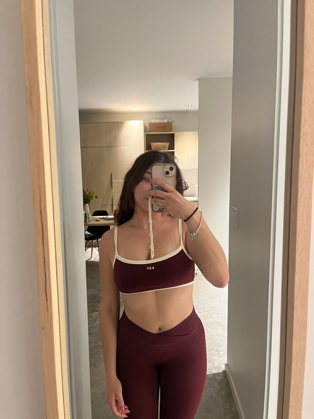 Customer photo review of The Micro Bra / BlackCherry-Cream
