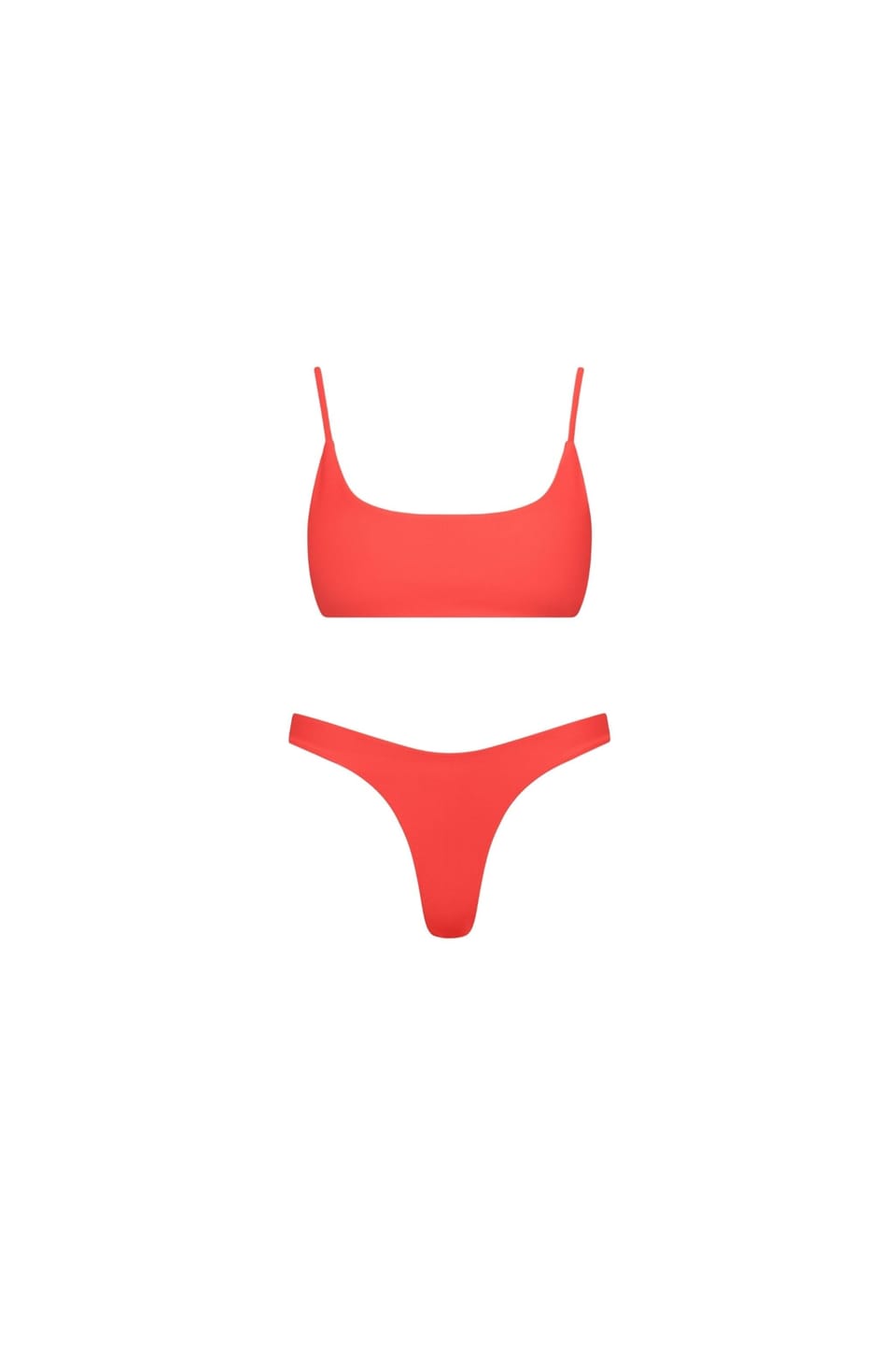 Customer photo review of Malibu Bralette String Tie Bikini Set Red